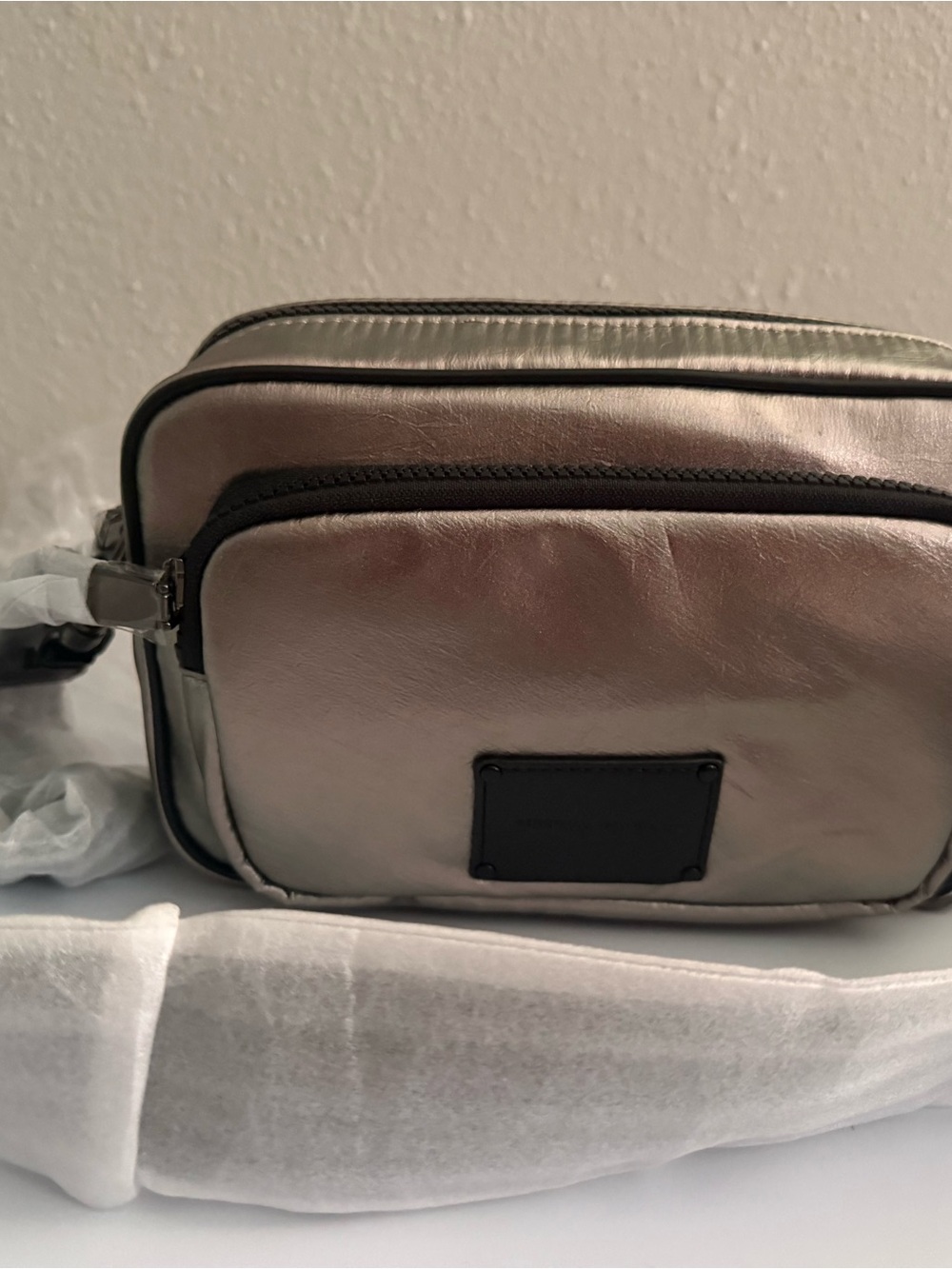 Rebecca Minkoff Metallic Silver Crossbody Bag